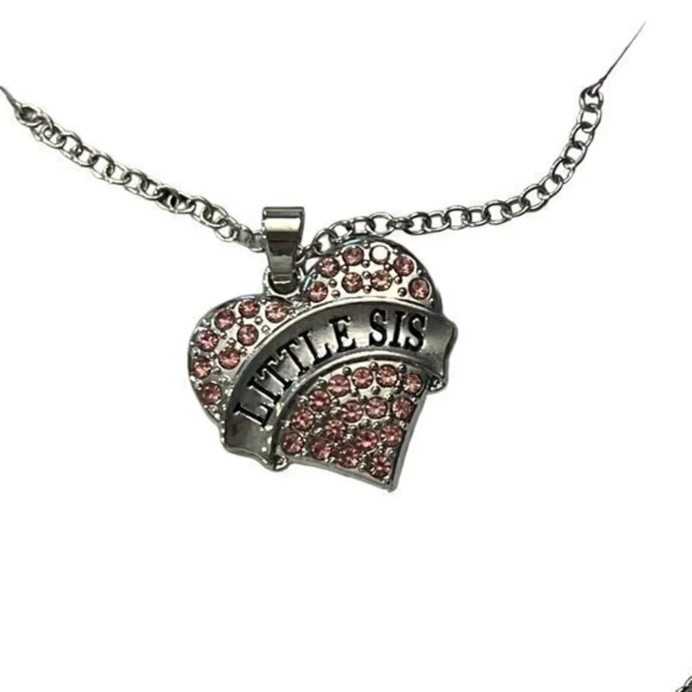 SALE!!‎ 2 for $15 Big Sister Little Sister PINK Necklace Set UNICORN GIFT BOX